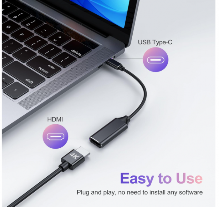 Adaptor RayCue USB C la HDMI 4K [4]