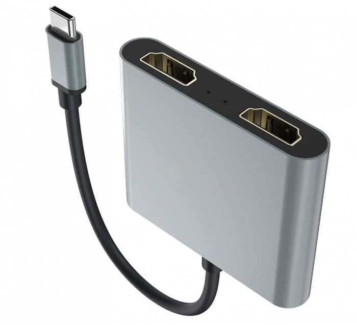 Adaptor USBC la HDMI 4K@60hz dublu KYYKA [3]