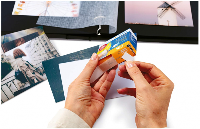 Adeziv foto HERMA 1070, 500 de bucăți, benzi foto autoadezive [3]