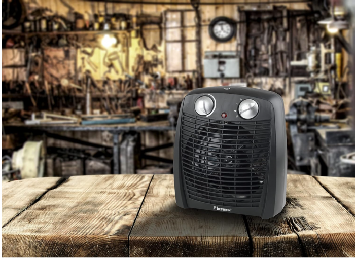 Aeroterma Bestron, Încălzitor cu ventilator, 20 m², 2000 w, negru [5]