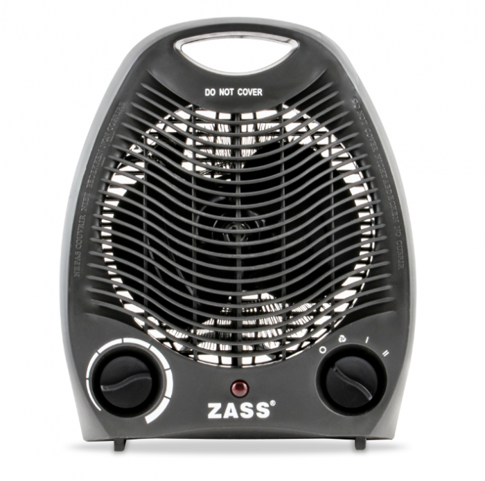 Aeroterma electrica Zass ZFH 02C, culoare neagra, 2 trepte de putere: 1000W / 2000W [3]