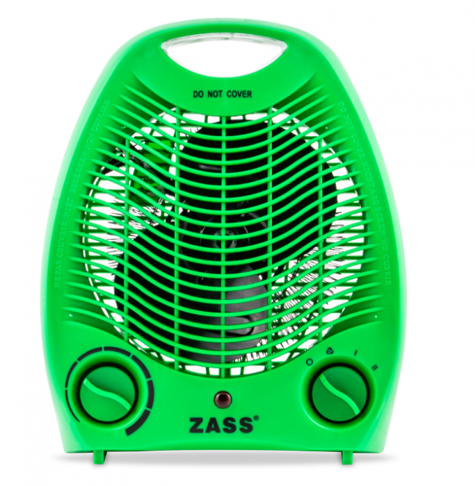Aeroterma electrica Zass ZFH 02C, culoare verde, 2 trepte de putere: 1000W / 2000W [2]