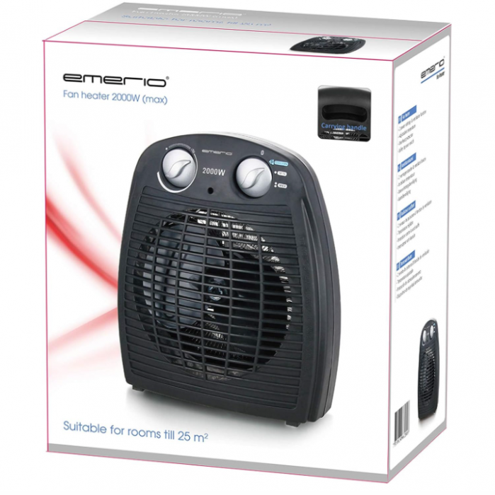 Aeroterma Emerio FH-106737.2, 20 m², 2 puteri, + funcție ventilator, 2000 W [9]