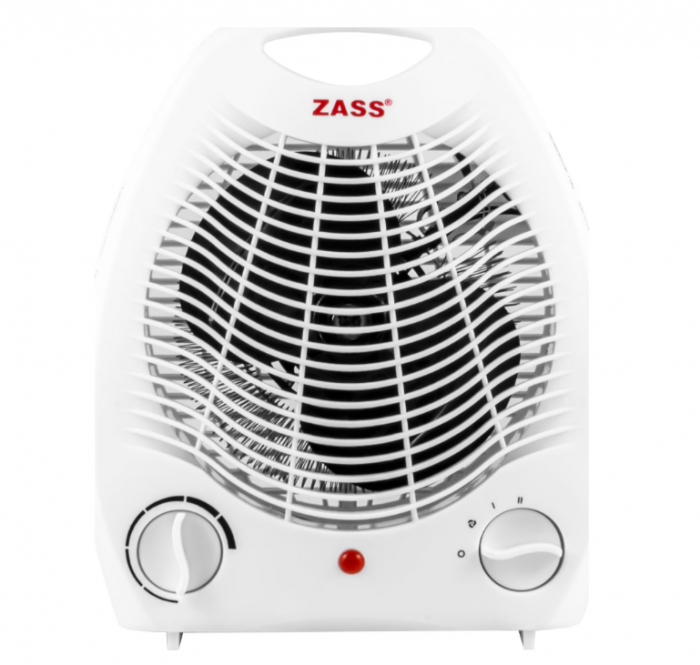 Aeroterma Zass ZFH 01, 2000 W, 2 trepte de putere, Termostat reglabil, Functie ventilatie [1]
