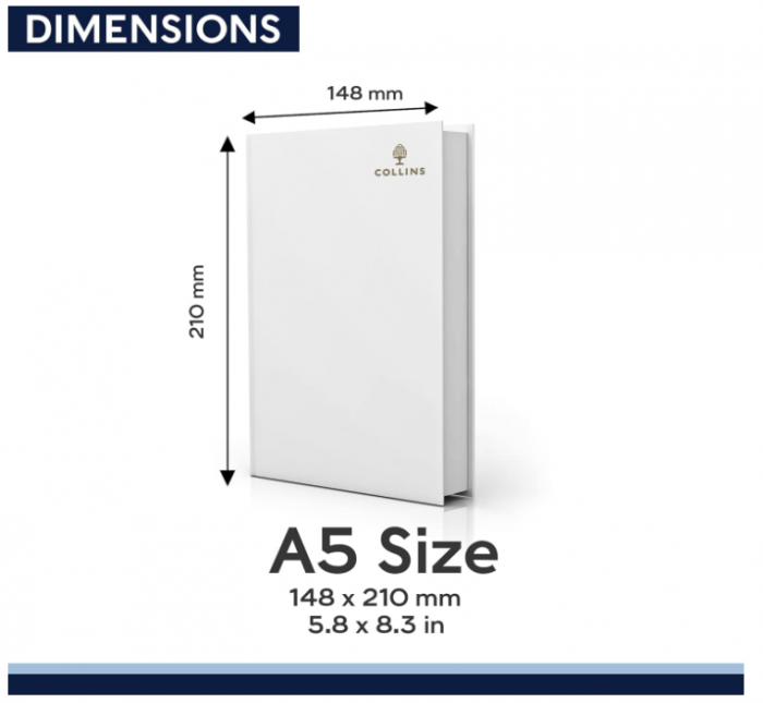 Agenda A5 Collins Debden Essential 2024, albastru [3]
