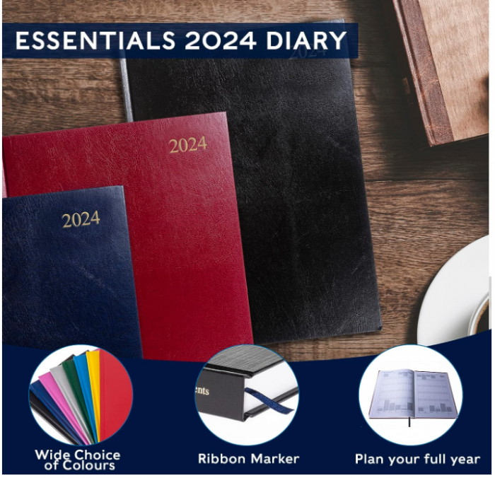 Agenda A5 Collins Debden Essential 2024, albastru [5]