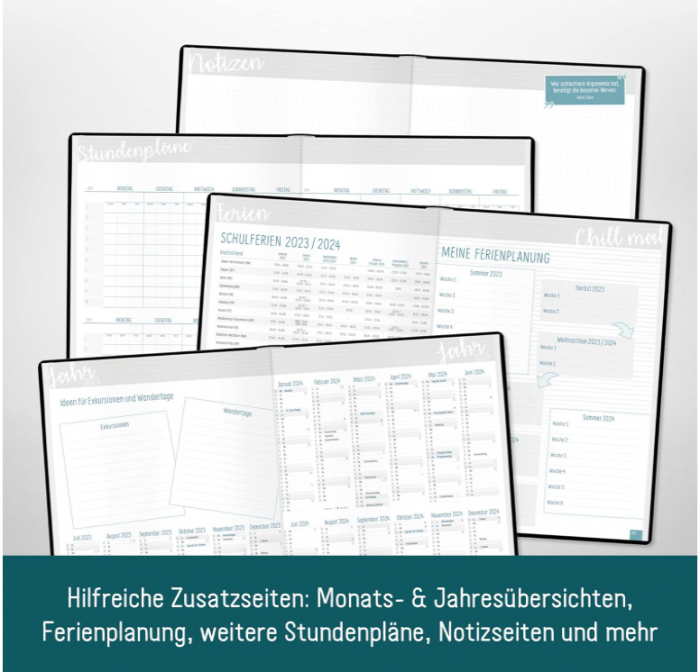 Agenda pentru profesor, Planificator 2021/2022 A4+, ediție negru [7]