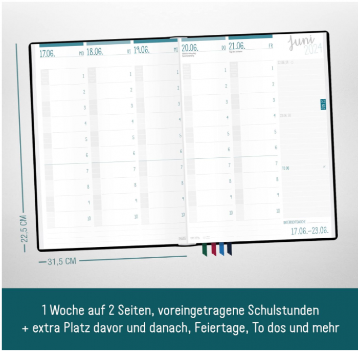 Agenda pentru profesor, Planificator 2021/2022 A4+, ediție negru [5]