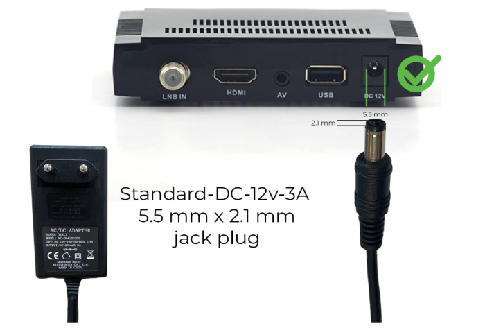 Alimentator universal in comutatie LEYF 12 V DC 3 A, AC 100-240 V 50 60 Hz, 100 cm (mufă 5,5 2,5 mm) [3]