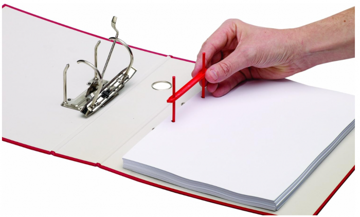 Alonje de mare capacitate pentru arhivare Fellowes Transit 80 mm, Pachet de 100, roșii [7]