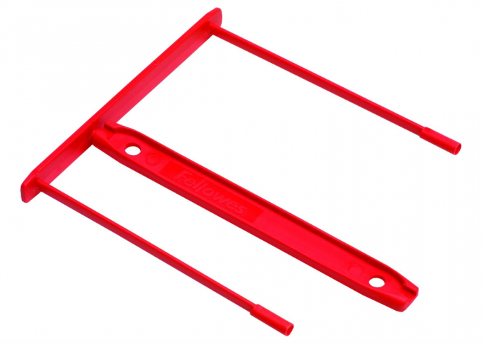 Alonje de mare capacitate pentru arhivare Fellowes Transit 80 mm, Pachet de 100, roșii [3]