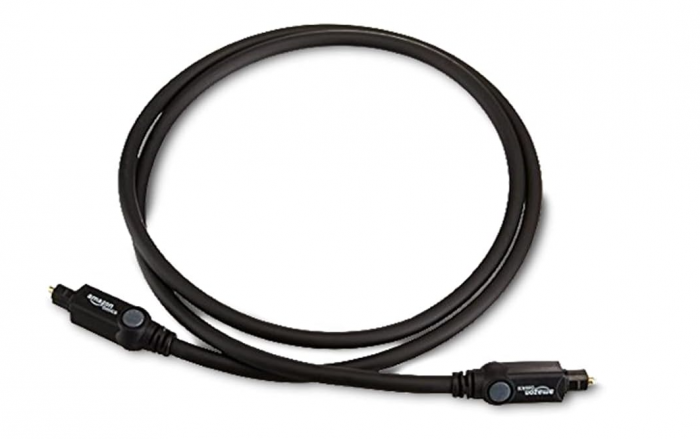 Amazon Basics Cablu audio digital din fibra optica Toslink, 1 metru, negru [5]