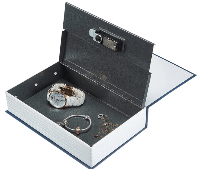 Amazon Basics Seif stil carte, Albastru [5]