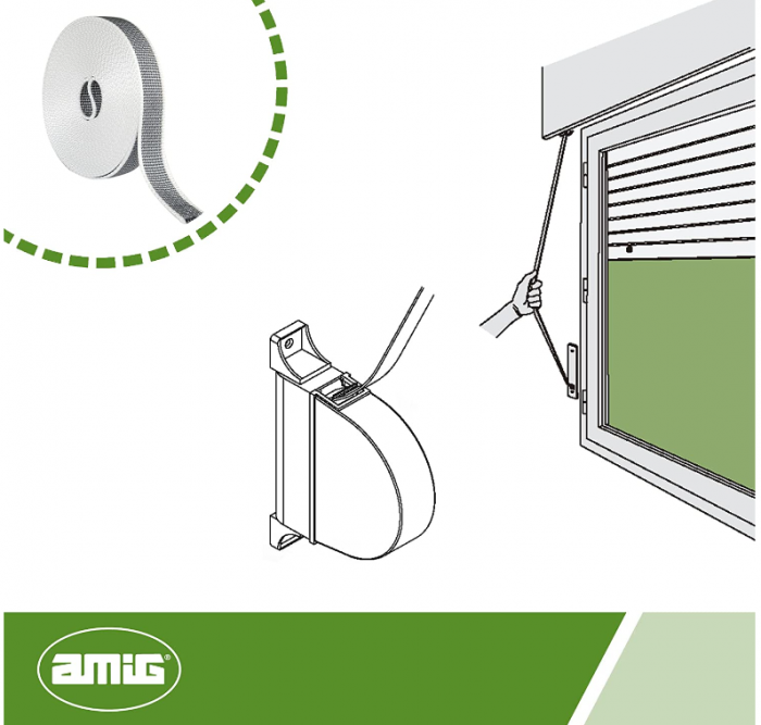 Amig Bandă pentru ridicare jaluzele, alb [4]