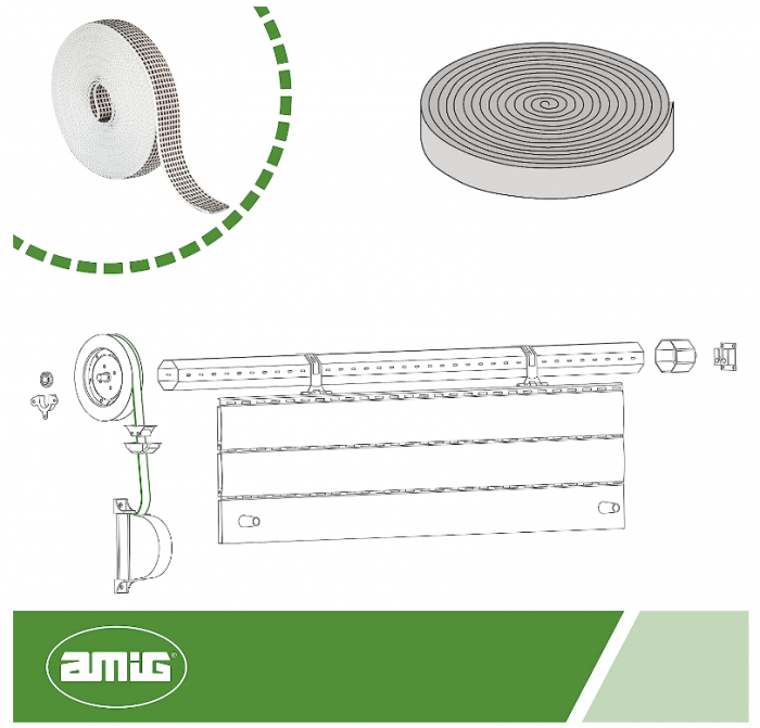 Amig Bandă pentru ridicare jaluzele, alb [6]