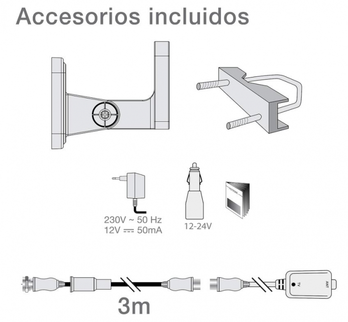 Antenă externă omnidirecțională Metronic 427017, alb [5]