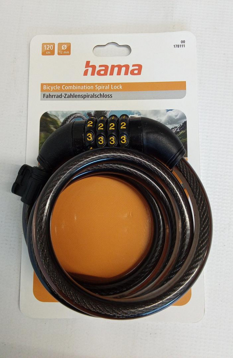 Antifurt bicicleta cu cifru, Hama 00178111 [2]