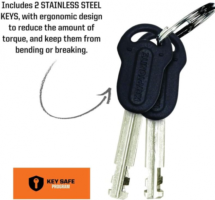 Antifurt bicicleta U-lock, Kryptonite 12 LS, 30 x 16 cm, 12 mm [6]