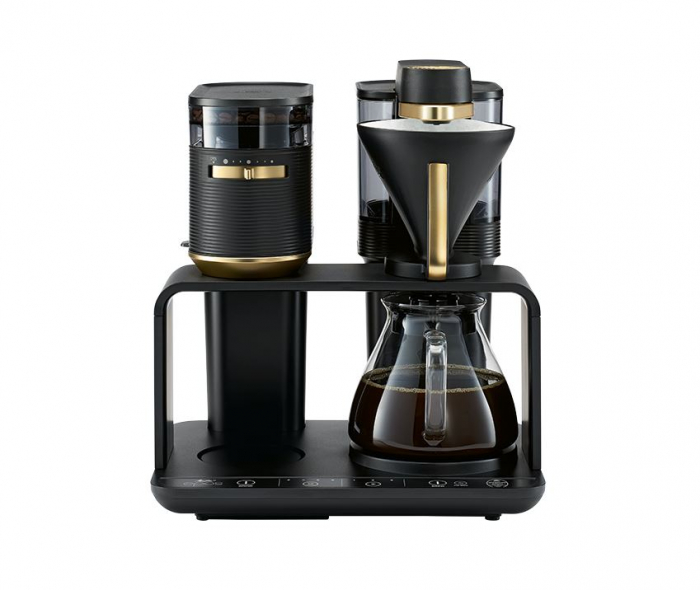 Aparat de cafea cu filtru si rasnita incorporata Melitta EPOS 1024-02, negru-auriu [1]