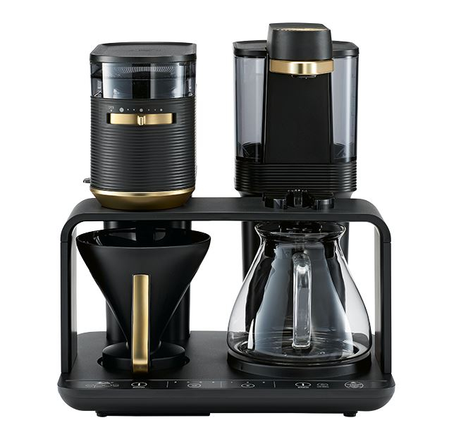 Aparat de cafea cu filtru si rasnita incorporata Melitta EPOS 1024-02, negru-auriu [4]
