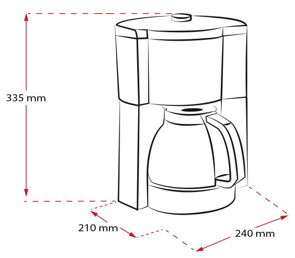 Aparat de cafea Melitta Look Timer 1025-07, 10 cesti, Alb [5]