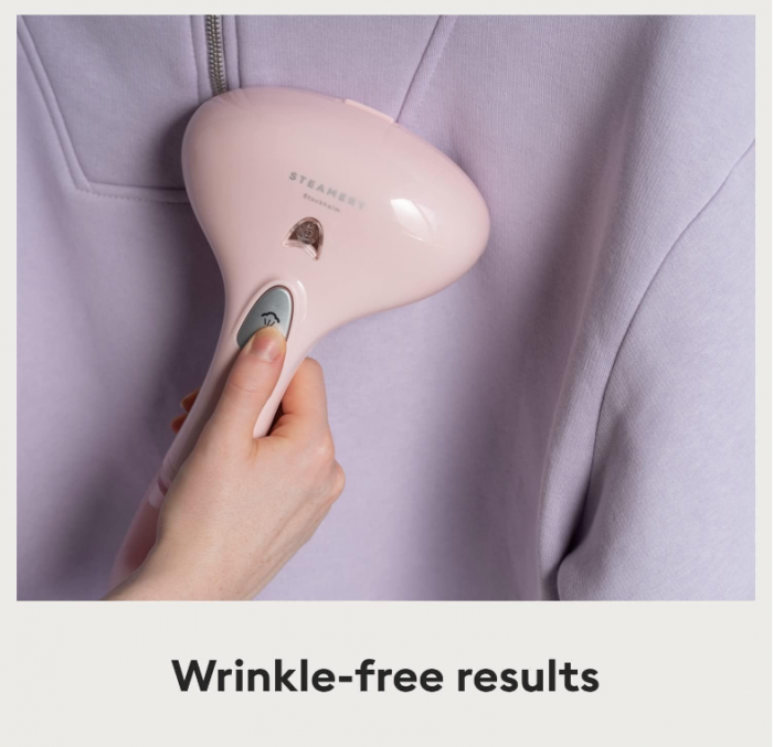 Aparat de calcat cu abur vertical portabil Steamery Cirrus 1, 1500 W, roz [3]