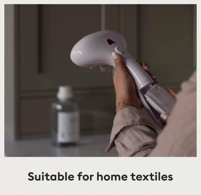 Aparat de calcat cu abur vertical portabil Steamery Cirrus 1, 1500 W, roz [6]