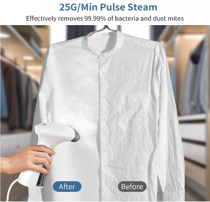 Aparat de călcat cu aburi vertical IAB 1800W portabil, abur 25g/min [4]