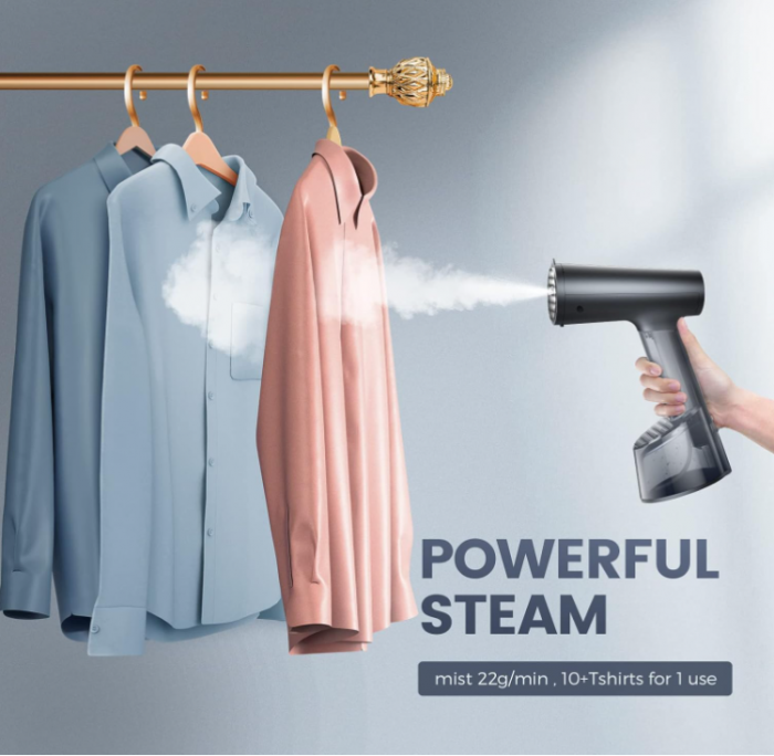 Aparat de călcat cu aburi vertical portabil FMK cu rezervor de 300 ml, 1400 W [9]