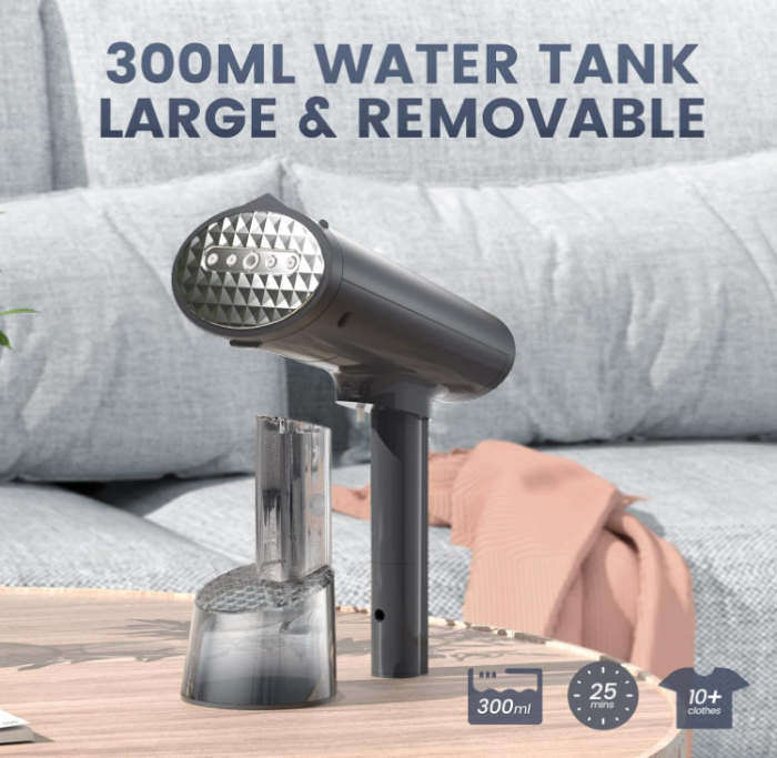 Aparat de călcat cu aburi vertical portabil FMK cu rezervor de 300 ml, 1400 W [4]