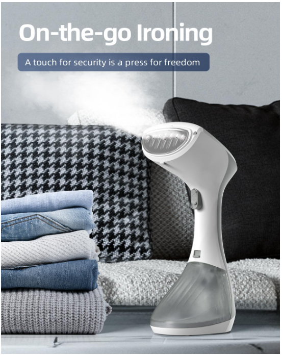 Aparat de calcat vertical CONOPU, 1300W, rezervor de apa 260ml, gri [5]