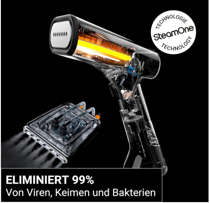 Aparat de calcat vertical cu aburi SteamOne, 1800 W, 28 g/min EUDTC120B Simon XL, rezervor 120 ml [5]