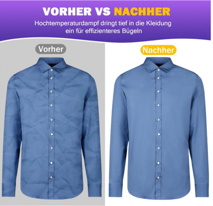 Aparat de calcat vertical Rolipo, fier de călcat portabil, negru [8]