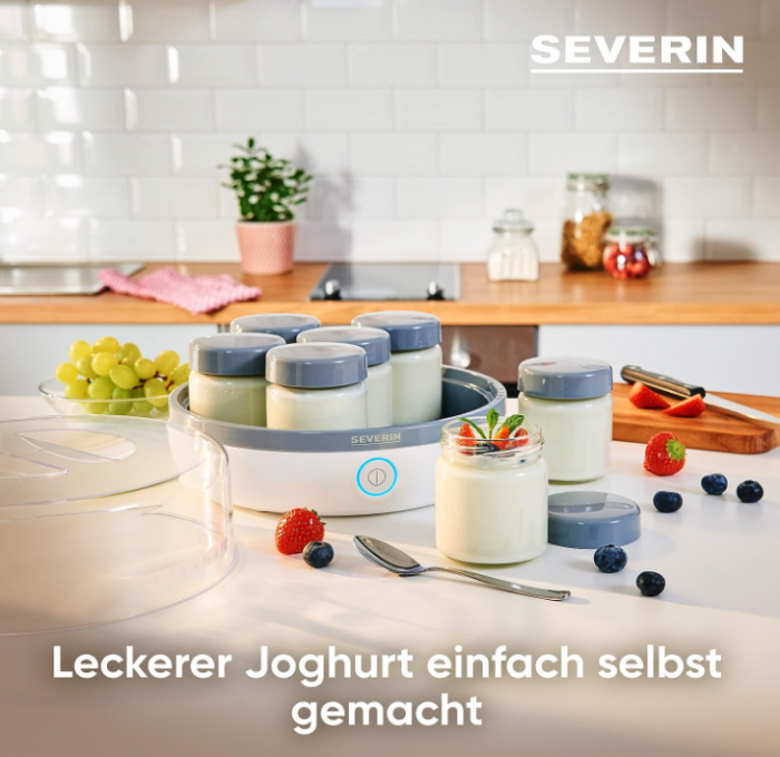 Aparat de facut iaurt SEVERIN, 7 borcane, fara BPA, JG 3518 [3]