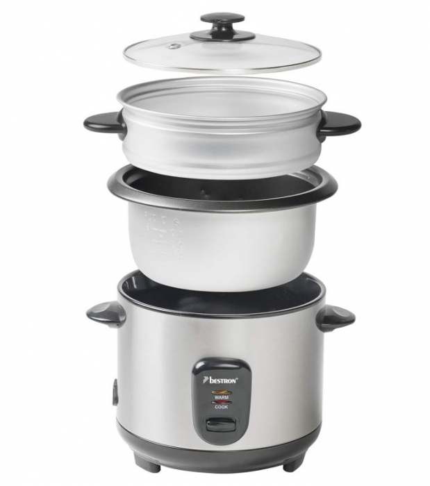 Aparat de gatit orez Bestron ARC100, pentru 4-6 persoane, 1L, 400W, argintiu [6]