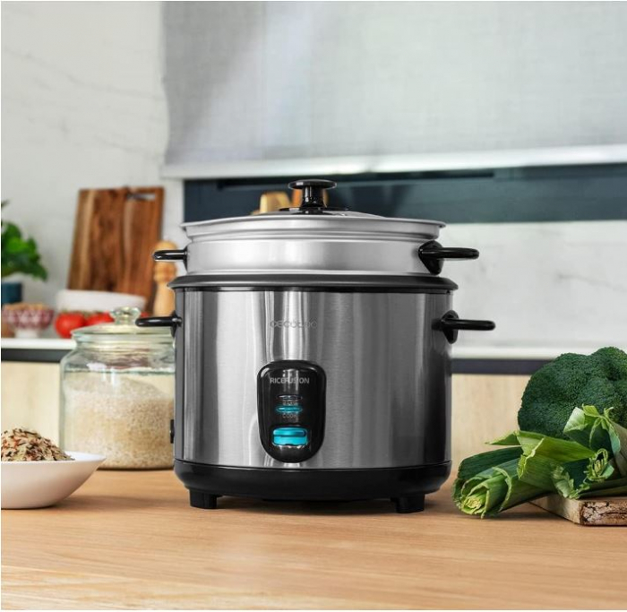Aparat de gatit orez Cecotec RiceFusion 7000, Inox, 700W, 1.8L [7]