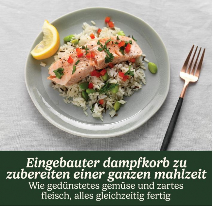 Aparat de gatit orez cu aburi Cuisinart CRC400E, pana la 400g orez, otel inoxidabil [11]