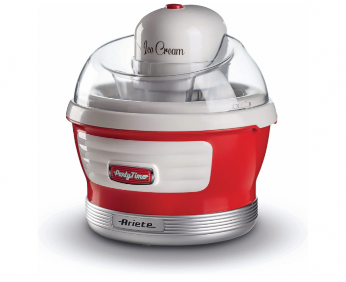 Aparat de inghetata, sorbet si iaurt inghetat Ariete Party Time 643, 1,5 L, 12 W, Rosie [1]