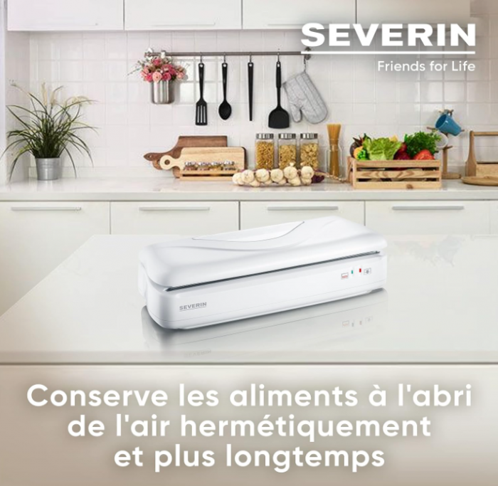 Aparat de vidat SEVERIN pentru alimente, alb, FS 3604 [3]