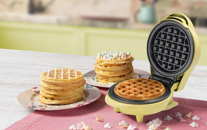 Aparat pentru gatit vafe Bestron, 550 wati, galben [4]