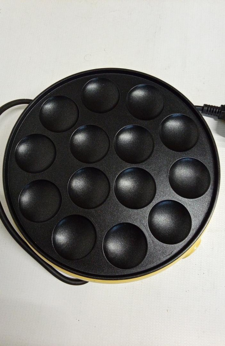 Aparat pentru mini-clatite Bestron Poffertjes, 800W, design retro, galben [3]