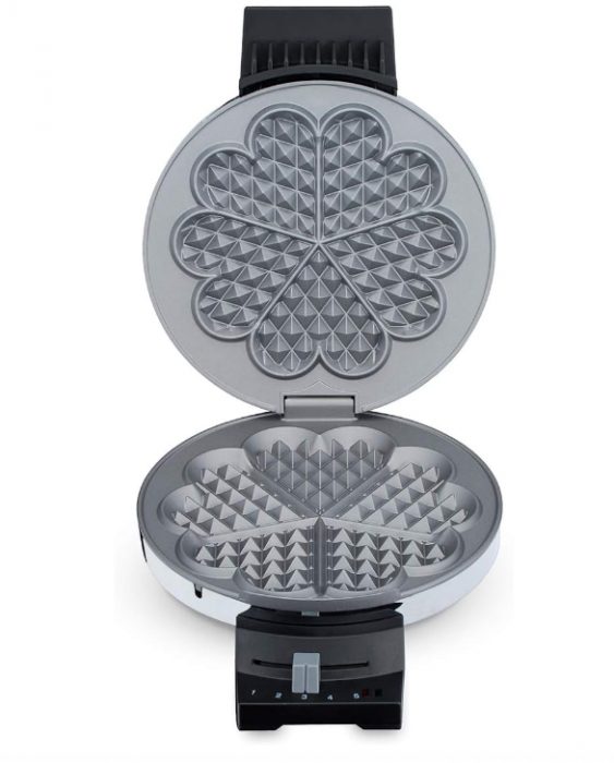 Aparat pentru preparat vafe/gofre Cloer 185 Waffle Maker, în formă de inimă, 930 W, 16 cm [8]