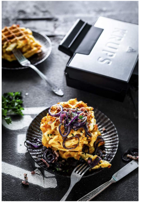 Aparat pentru preparat vafe/gofre Krups FDK251, 850W, 6x12x12 cm, Negru [6]