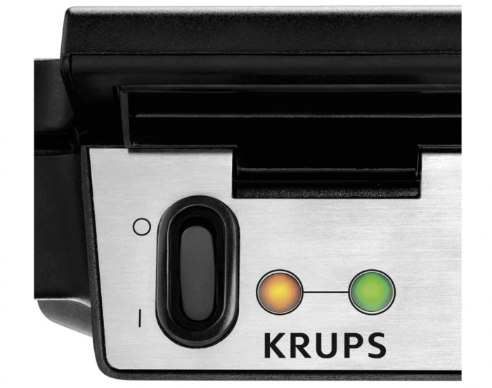 Aparat pentru preparat vafe/gofre Krups FDK251, 850W, 6x12x12 cm, Negru [6]