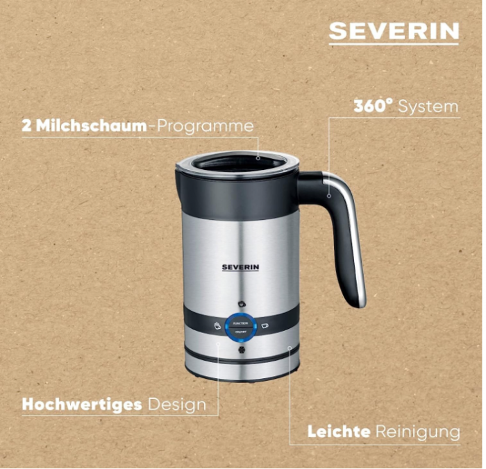 Aparat pentru spuma de lapte SEVERIN, spumant electric, 200 ml [4]