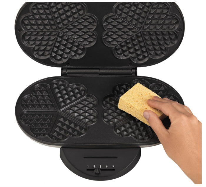 Aparat pentru vafe/gofre Tefal WM 311D Negru, otel inoxidabil, 1200W [7]