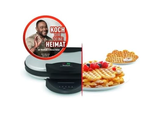 Aparat pentru vafe/gofre Tefal WM 311D Negru, otel inoxidabil, 1200W [5]