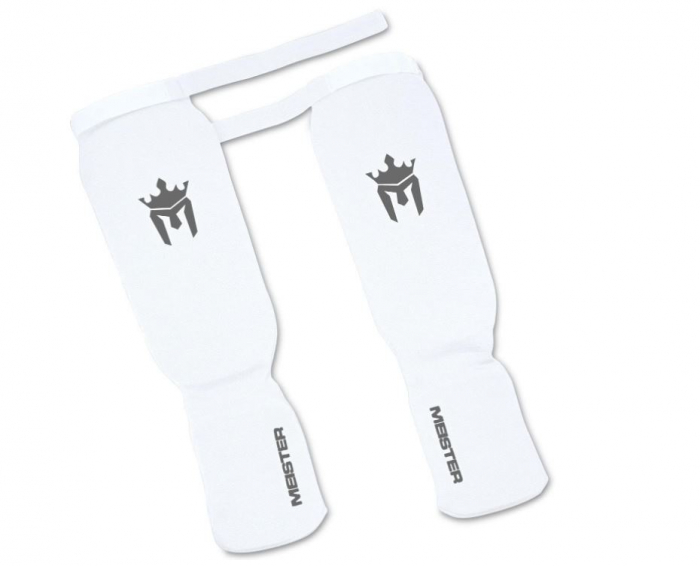 Aparatori tibie Meister MMA, alb, S/M [6]