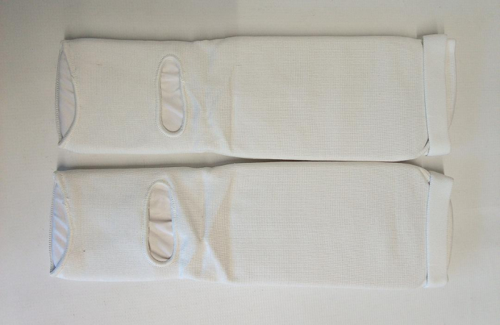 Aparatori tibie Meister MMA, alb, S/M [4]