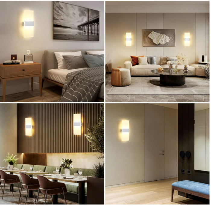 Aplica de perete LED Lightsjoy, Lampa pentru interior, alb cald [7]